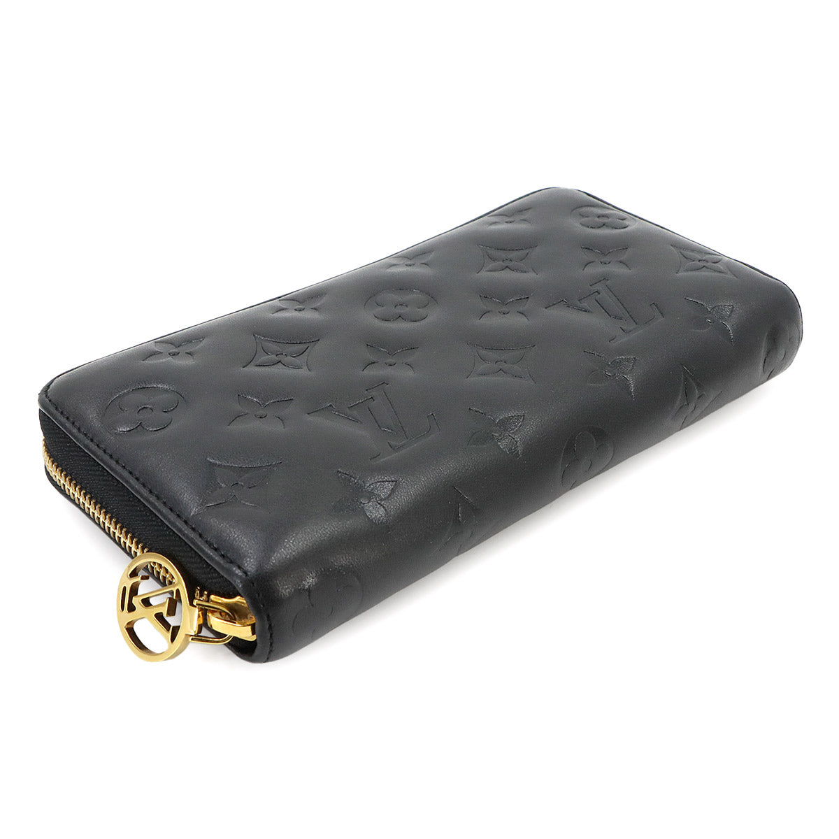 Monogram Coussin Zippy Wallet Leather Noir M81510 Purse