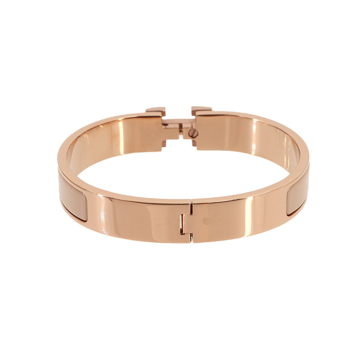 Clic H GM Bangle Bracelet Beige Rose Gold Accessory