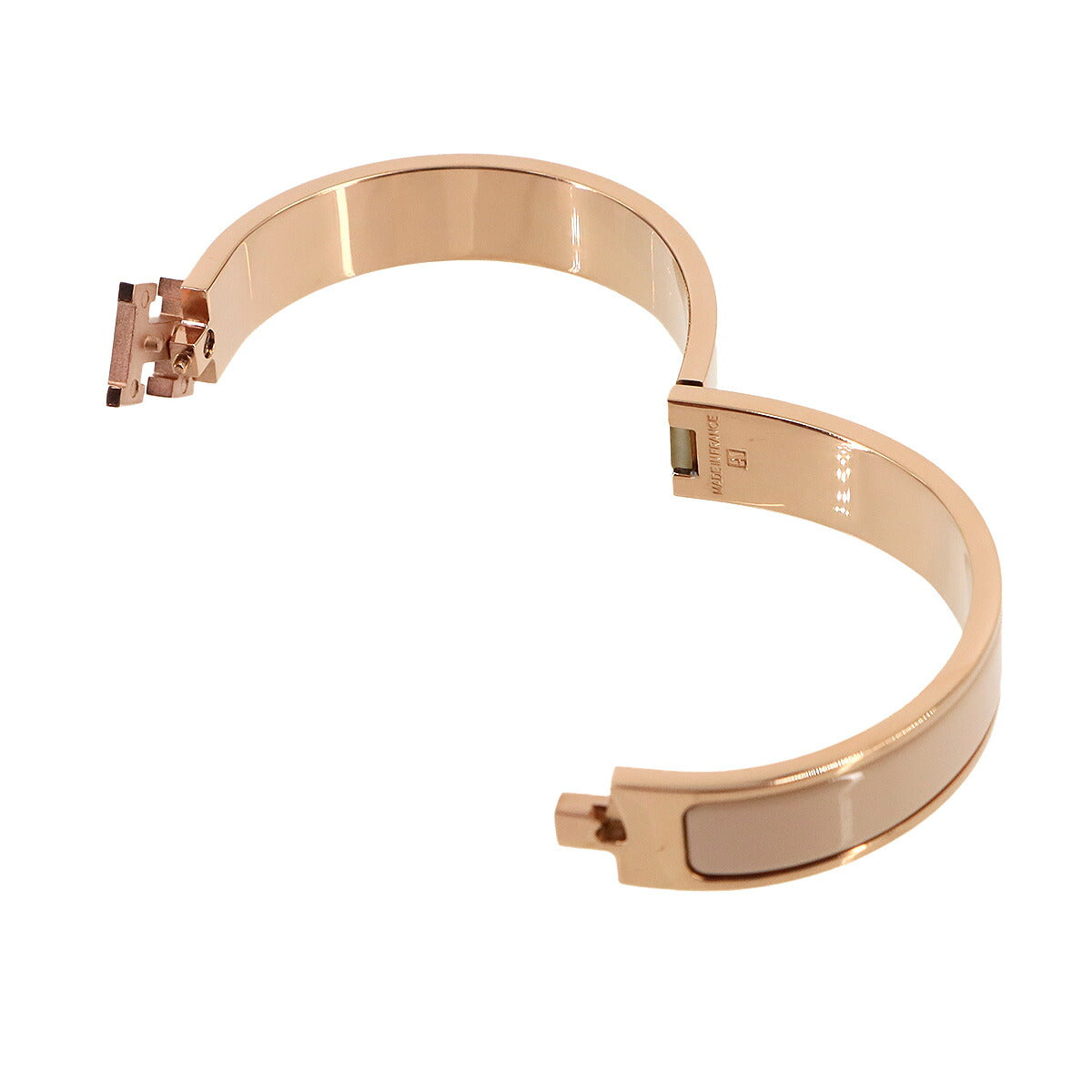 Clic H GM Bangle Bracelet Beige Rose Gold Accessory