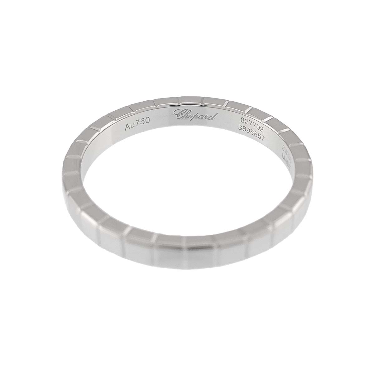 Ice Cube Ring 18K WG 750 Size6(US)