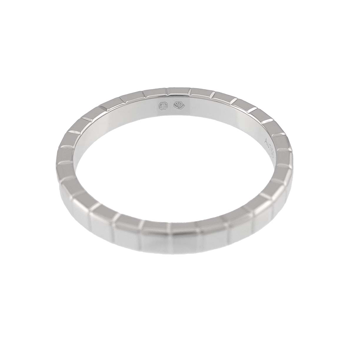 Ice Cube Ring 18K WG 750 Size6(US)