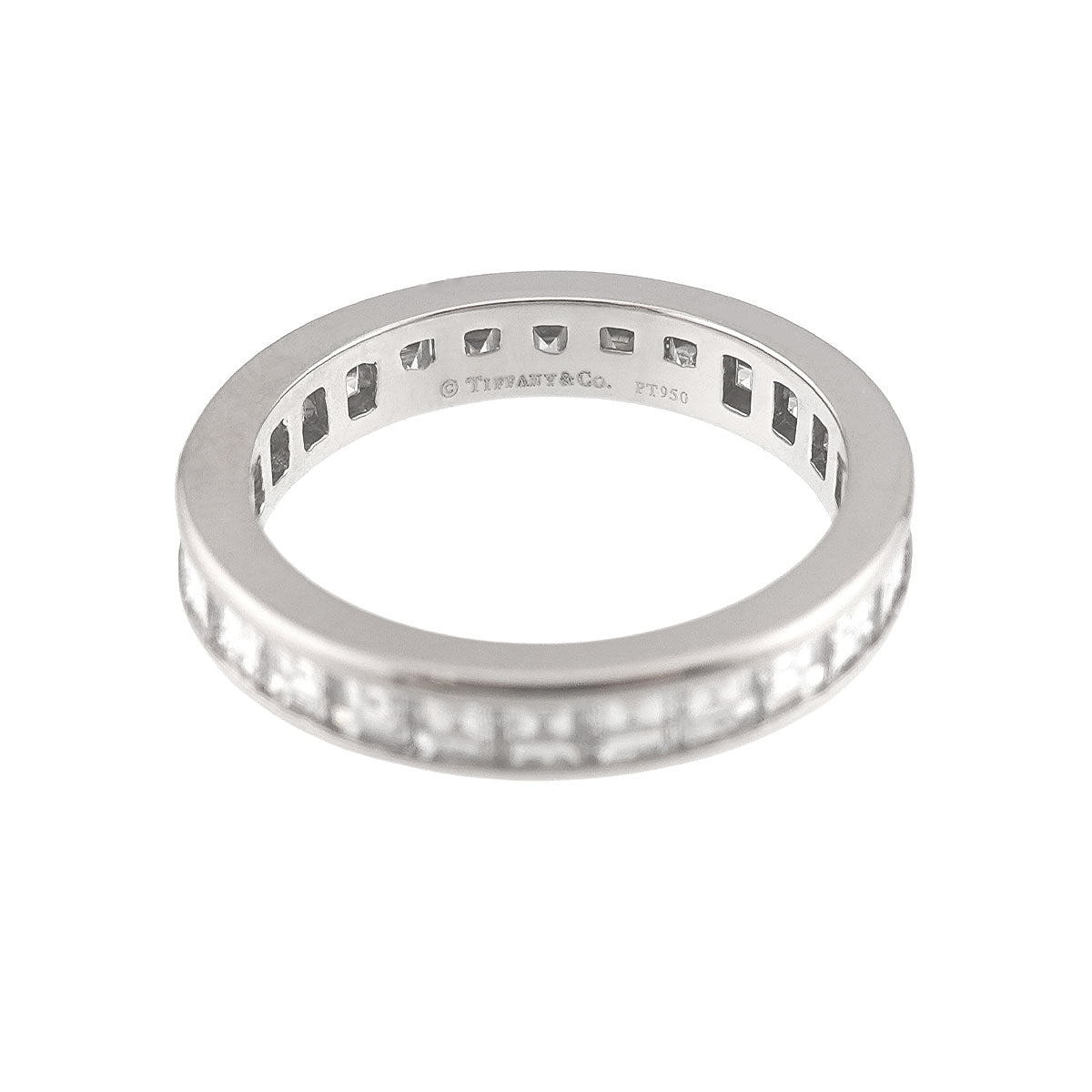Full Diamond band Ring Platinum Size4.75-5(US)