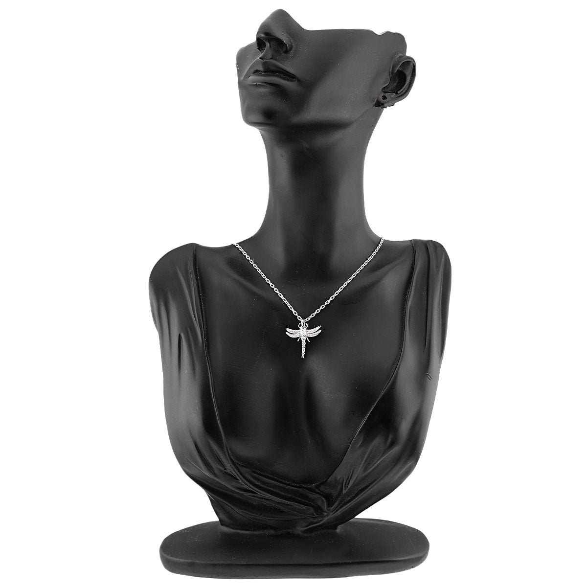 Dragonfly Diamond Necklace Platinum
