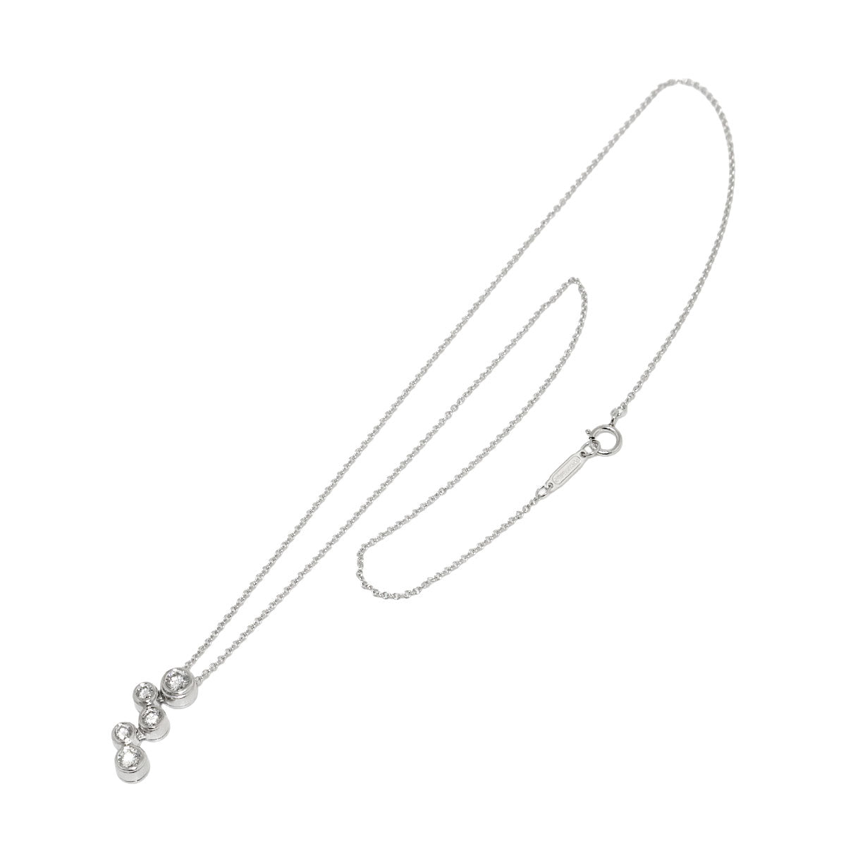 Bubble Diamond Necklace Platinum