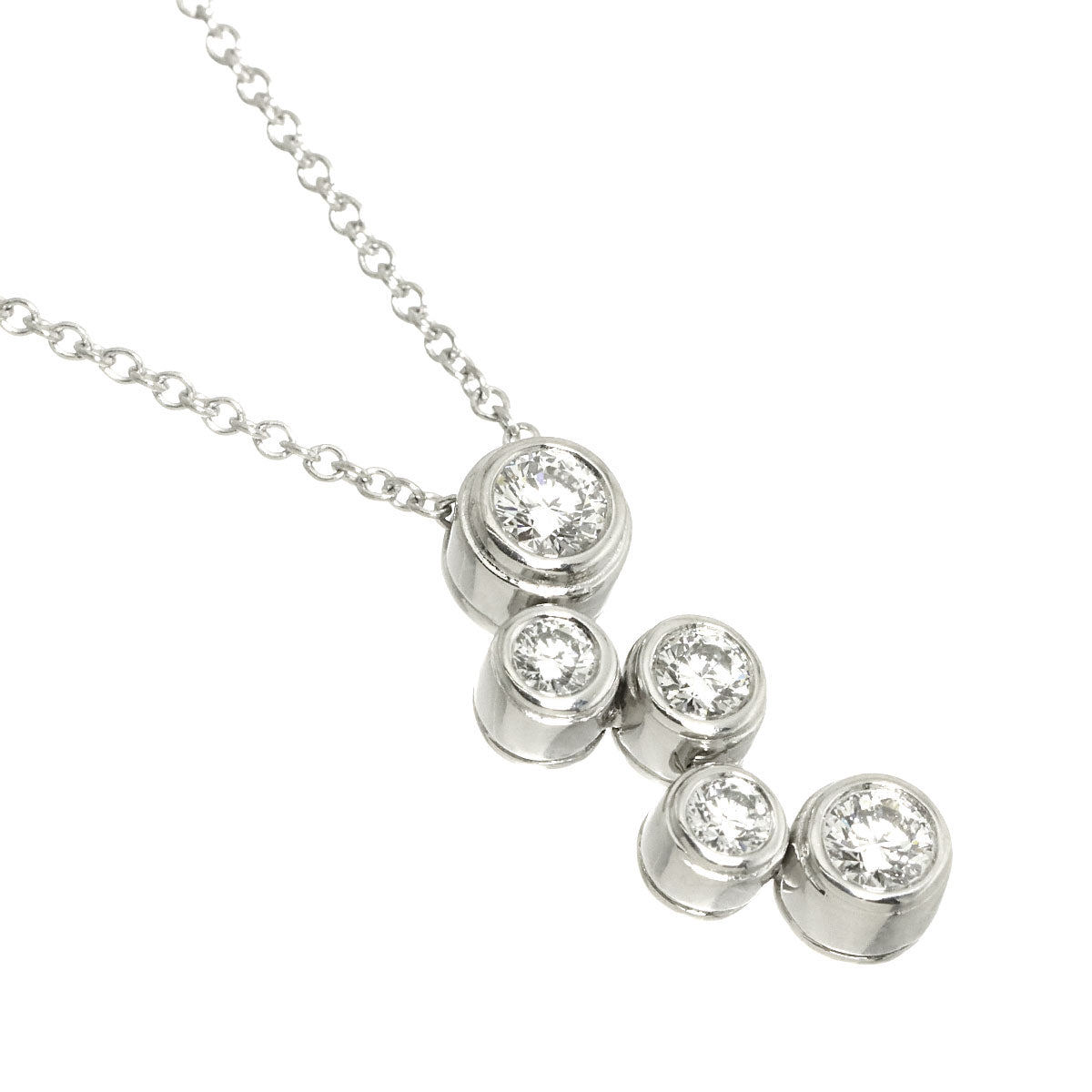 Bubble Diamond Necklace Platinum