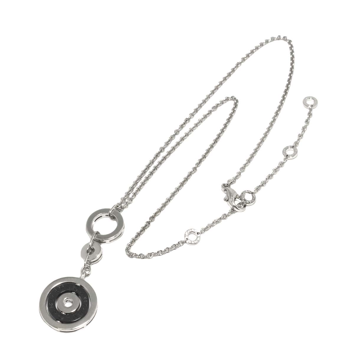 Astrale Cerchi Ceramic Necklace 18K White Gold 750