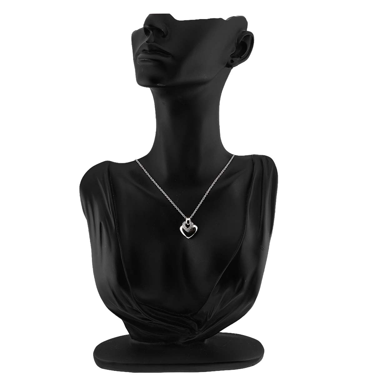 Diamond Necklace 18K White Gold 750