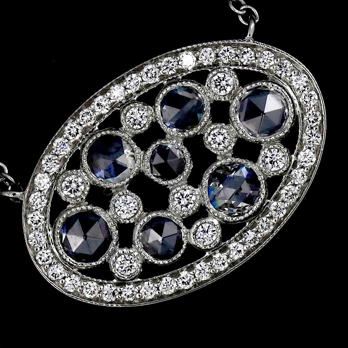 Cobblestone Diamond Necklace Platinum