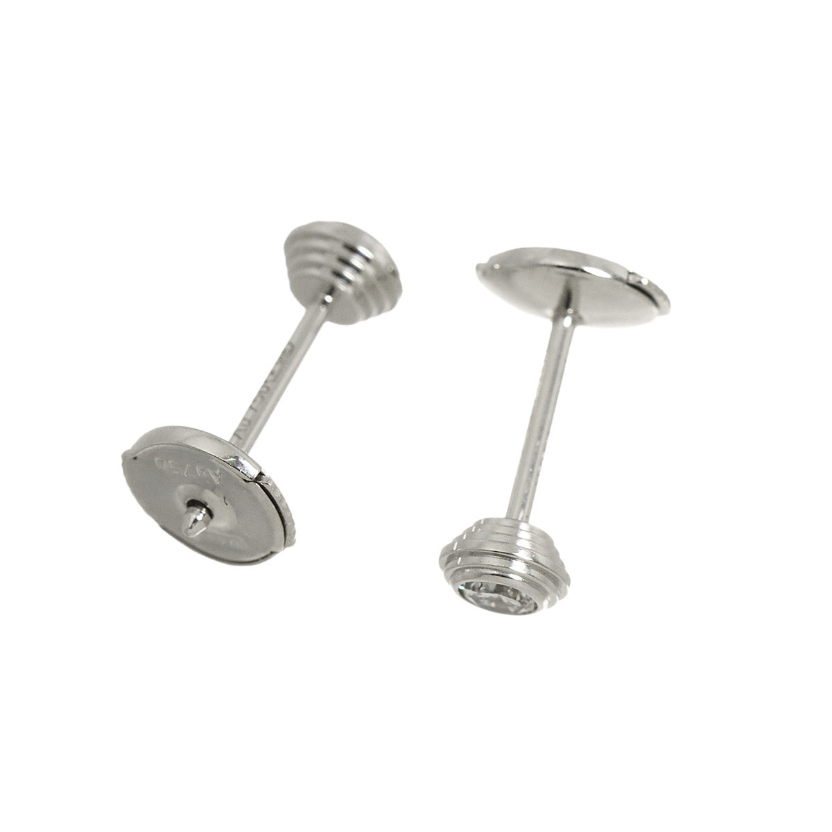 Damour SM Diamond Earrings Pierced 18K WG 750
