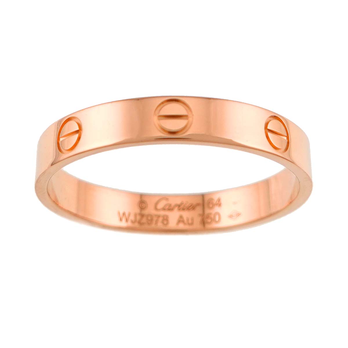 Mini Love Ring 18K Pink Gold 750 size64 10.25-10.5(US)