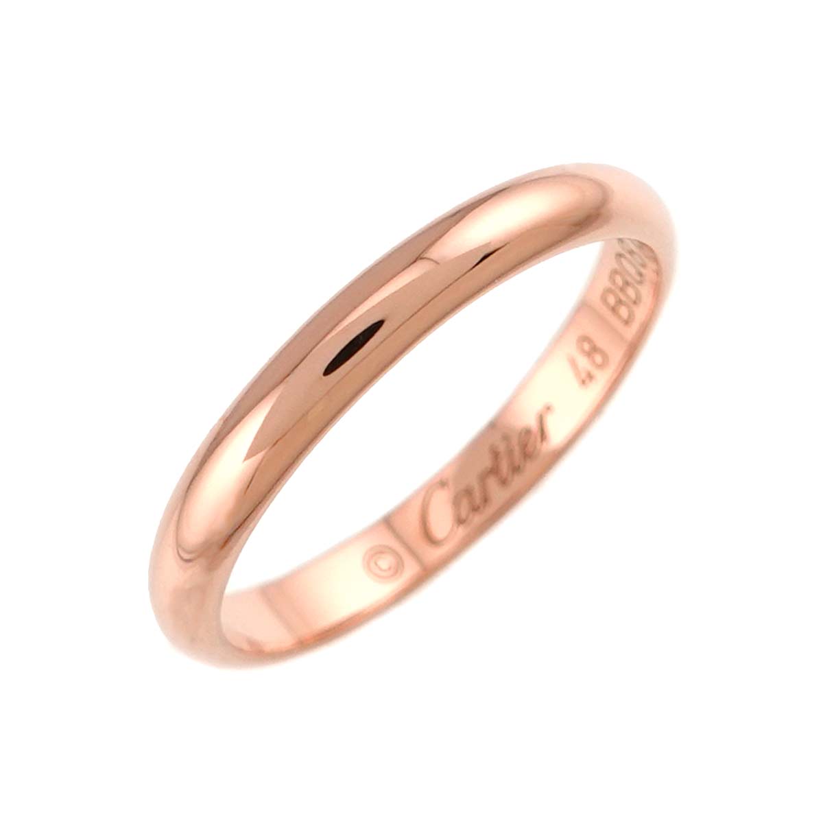 Classic Ring 18K Pink Gold 750 Size48 4.5(US)