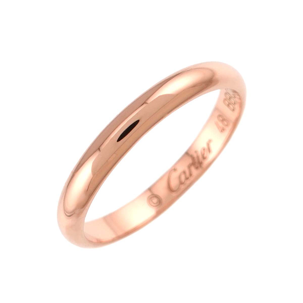 Classic Ring 18K Pink Gold 750 Size48 4.5(US)