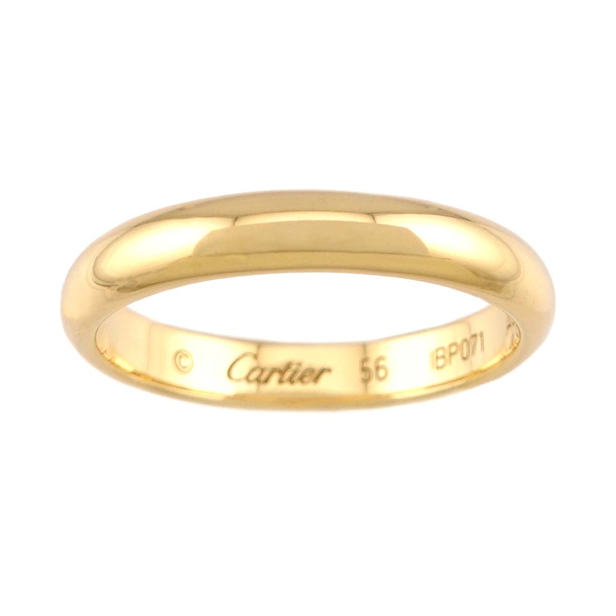 Classic Ring 18K Yellow Gold 750 size56 7.5(US)