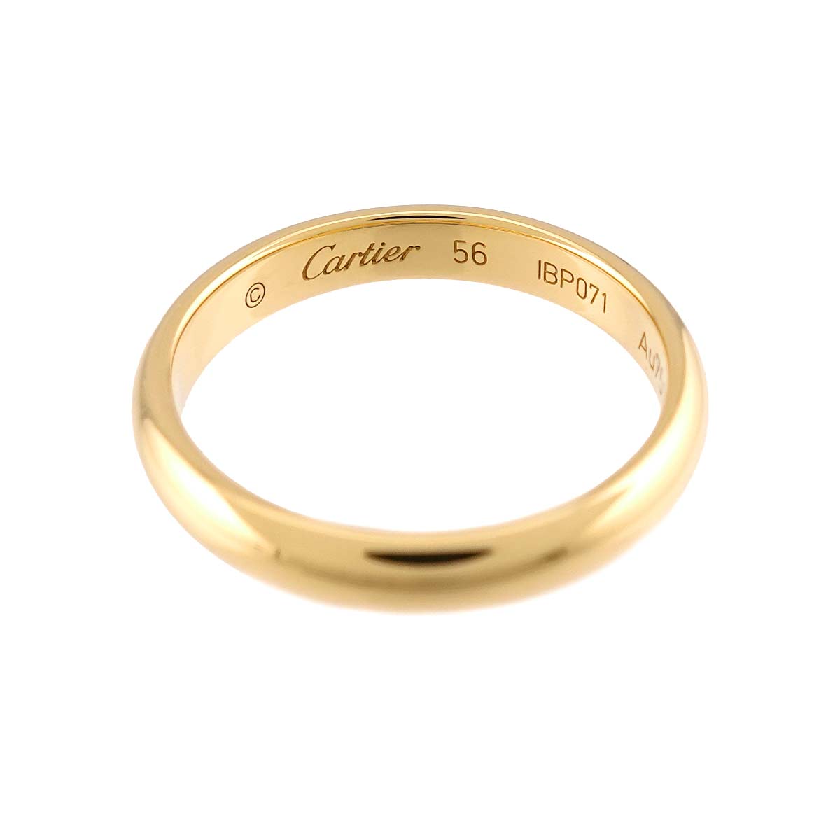 Classic Ring 18K Yellow Gold 750 size56 7.5(US)