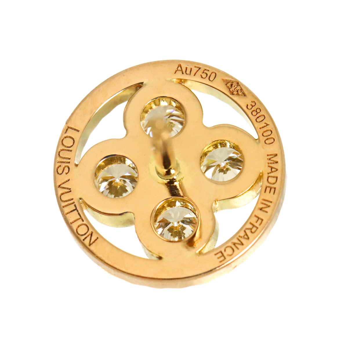 Blossom Diamond Earring Pierced 18K PG 750