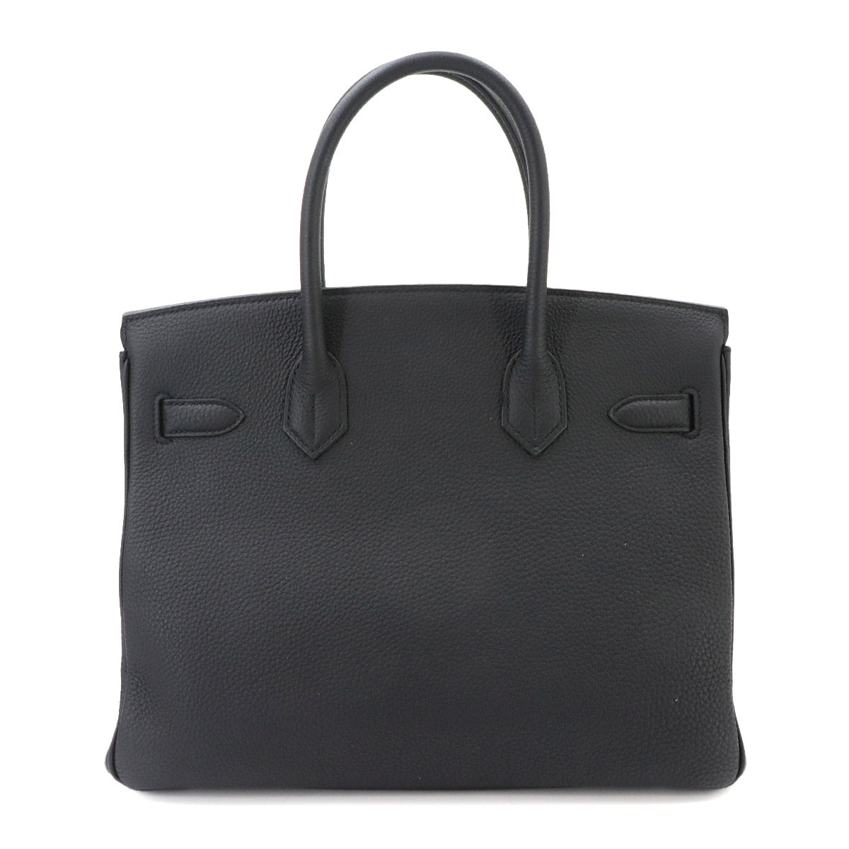 Birkin 30 Togo Leather Black Hand Bag Purse