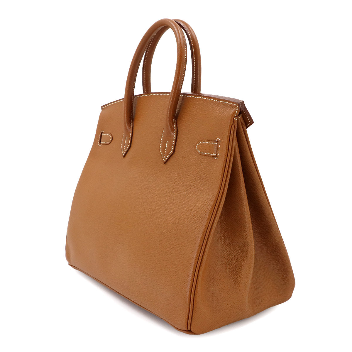 Birkin 35 Couchevel Epsom Gold Brown Hand Bag Vintage Purse