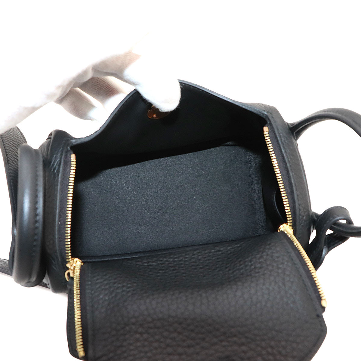 Lindy Mini 2 2way Hand Shoulder Bag Taurillon Clemence Black