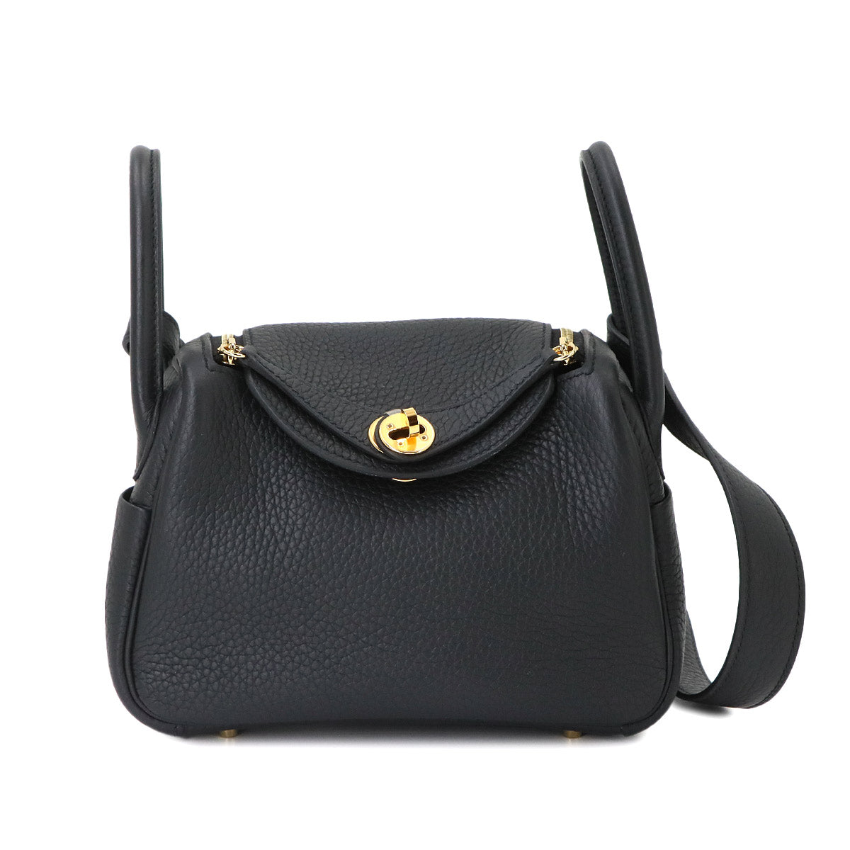 Lindy Mini 2 2way Hand Shoulder Bag Taurillon Clemence Black