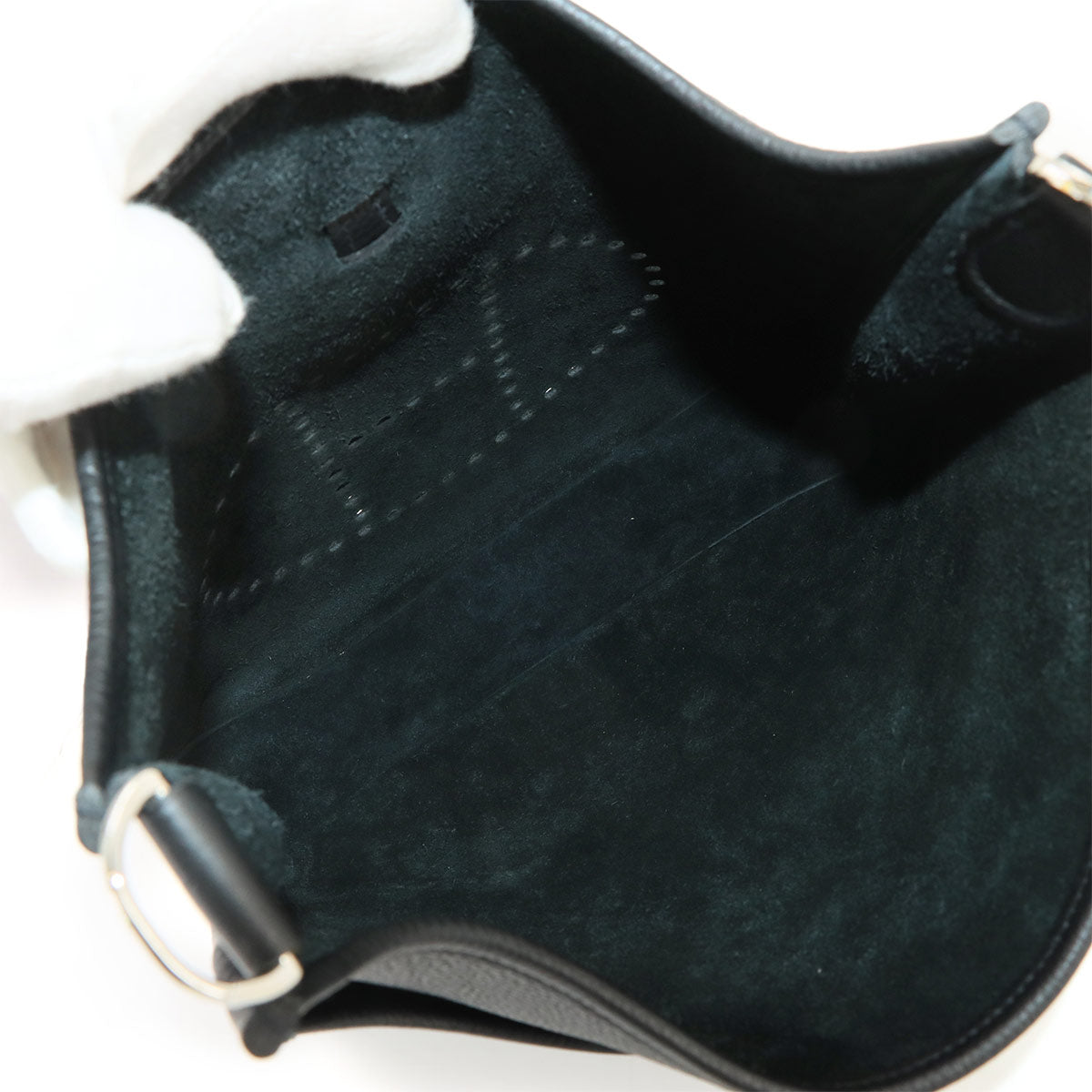 Evelyne2 PM Shoulder Bag Taurillon Clemence Black