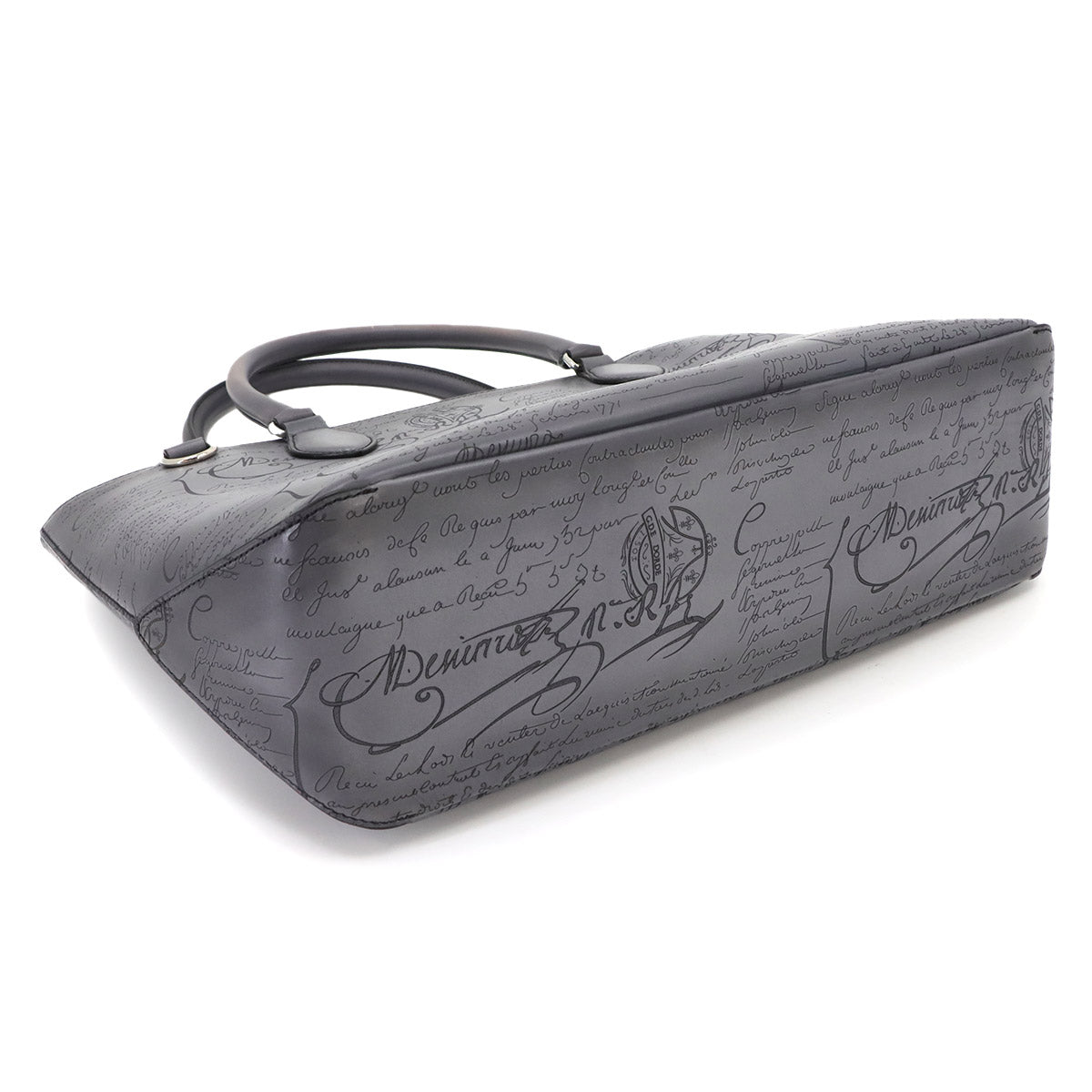 Calligraphy Toujours Mini Tote Bag Gray Purse