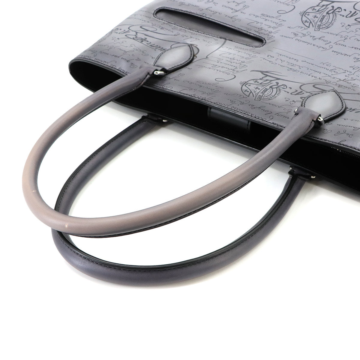 Calligraphy Toujours Mini Tote Bag Gray Purse