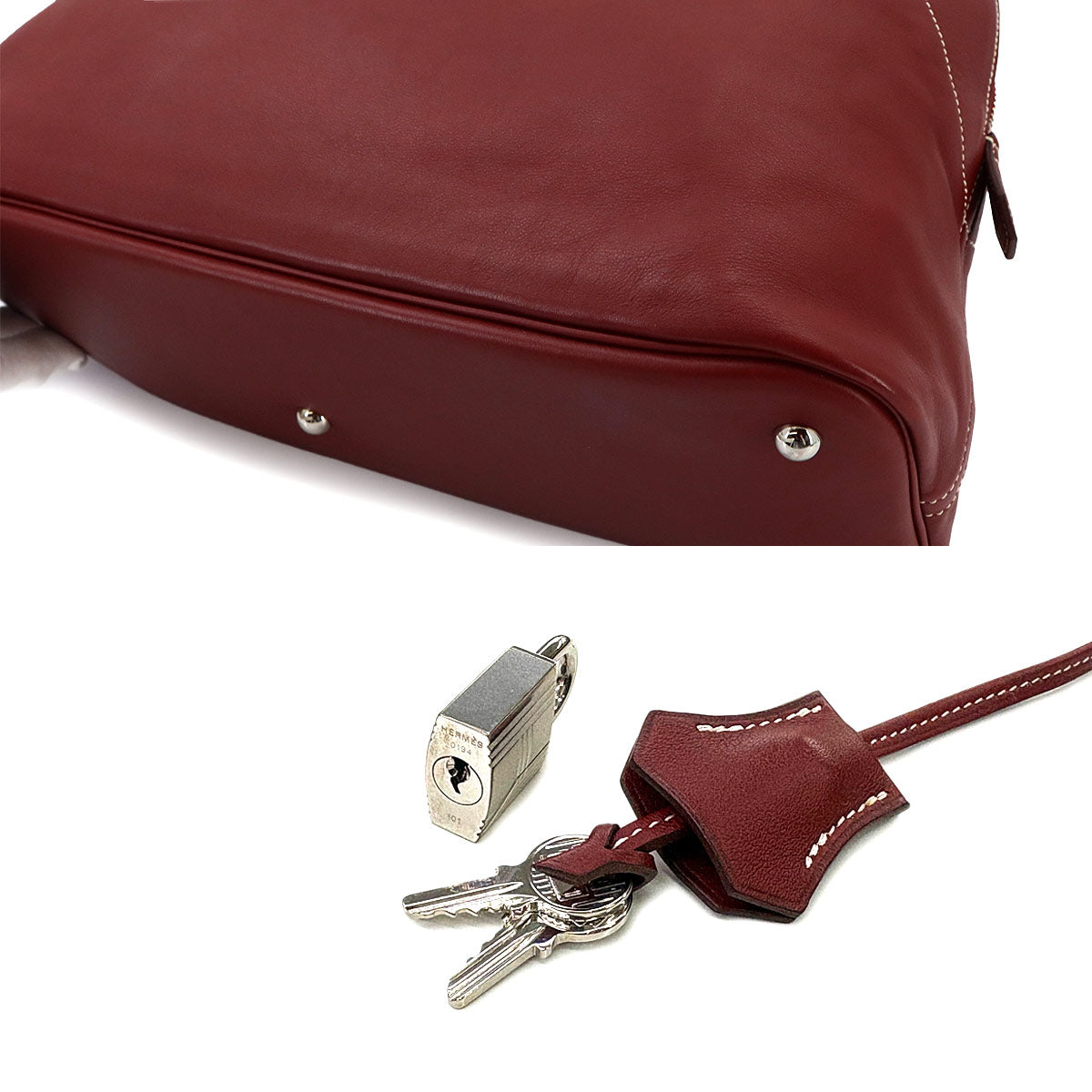 Bolide Relax 40 Hand Bag Veau Sikkim Rouge H Purse