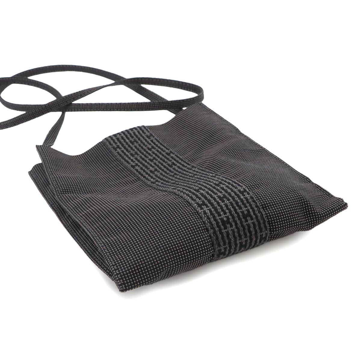 Herline Pochette Shoulder Bag Canvas Gray Purse