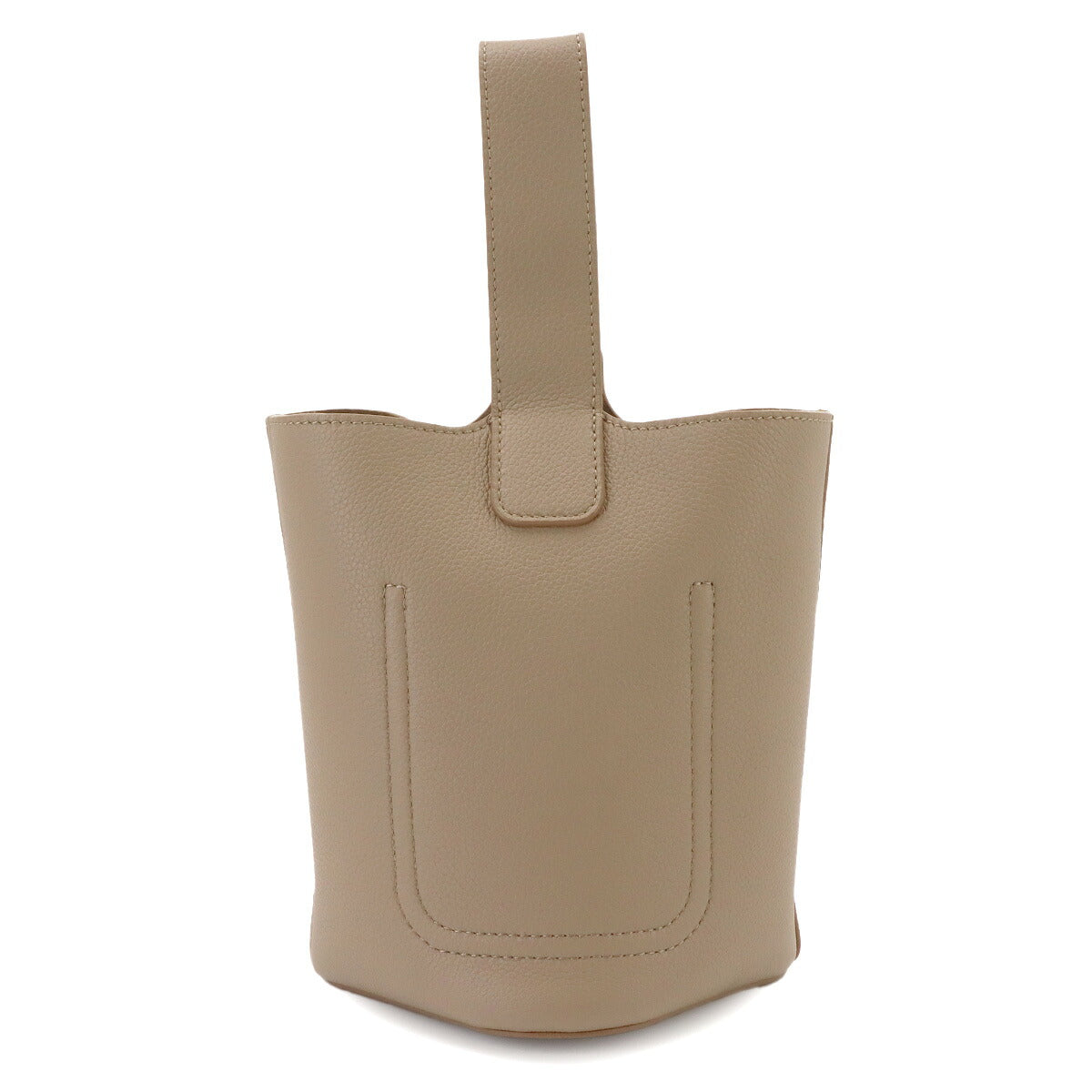 Pebble Bucket Bag Mini Hand Shoulder Bag Leather Sand