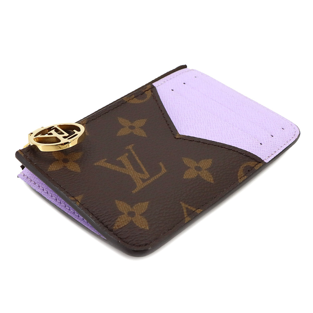 Monogram Card Holder Romy Brown Lilac M82938