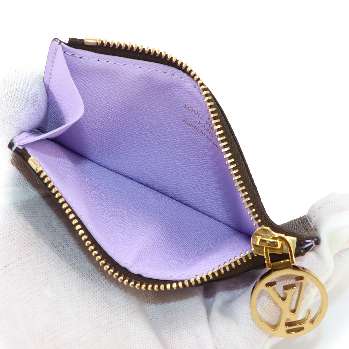 Monogram Card Holder Romy Brown Lilac M82938