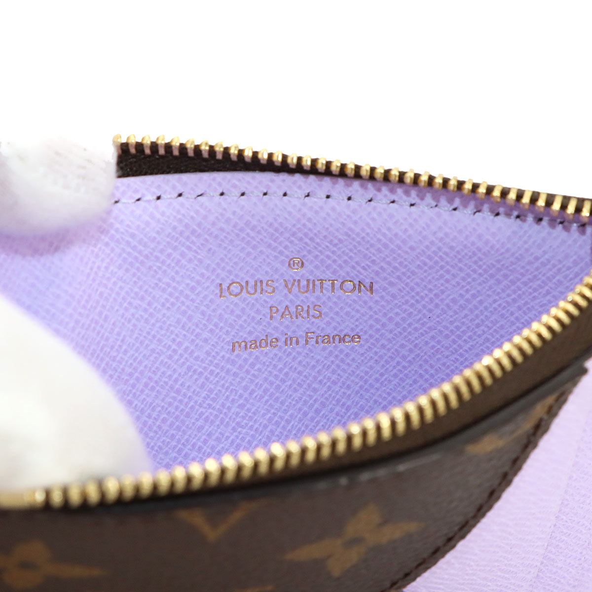 Monogram Card Holder Romy Brown Lilac M82938