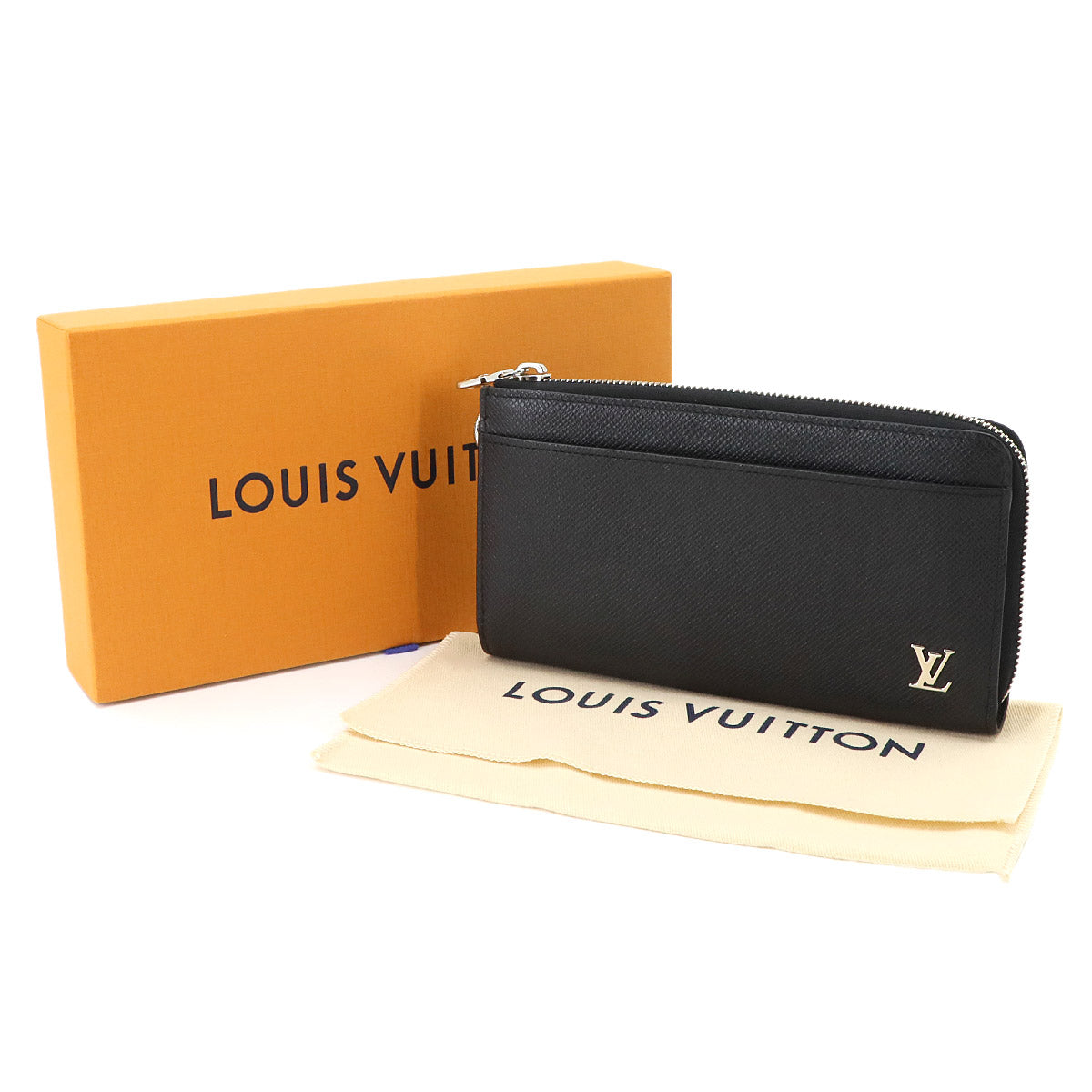 Taiga Zippy Dragonne Long Wallet Leather Noir M69409