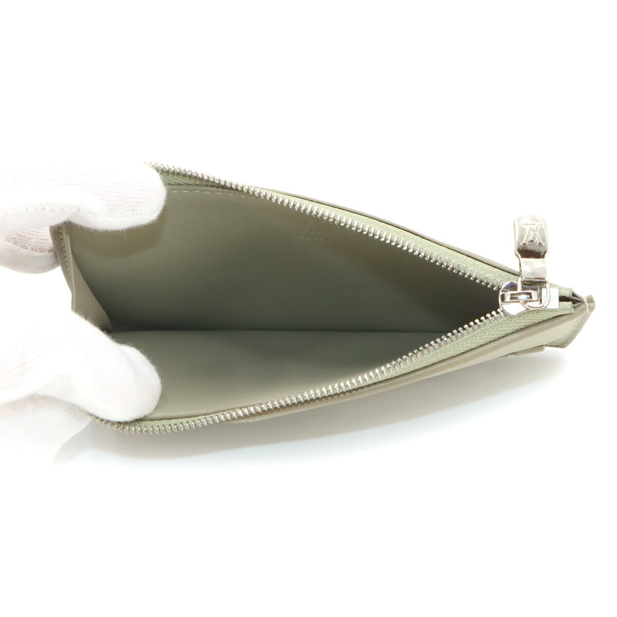 LV Aerogram Coin Card Holder Case Sage M82282