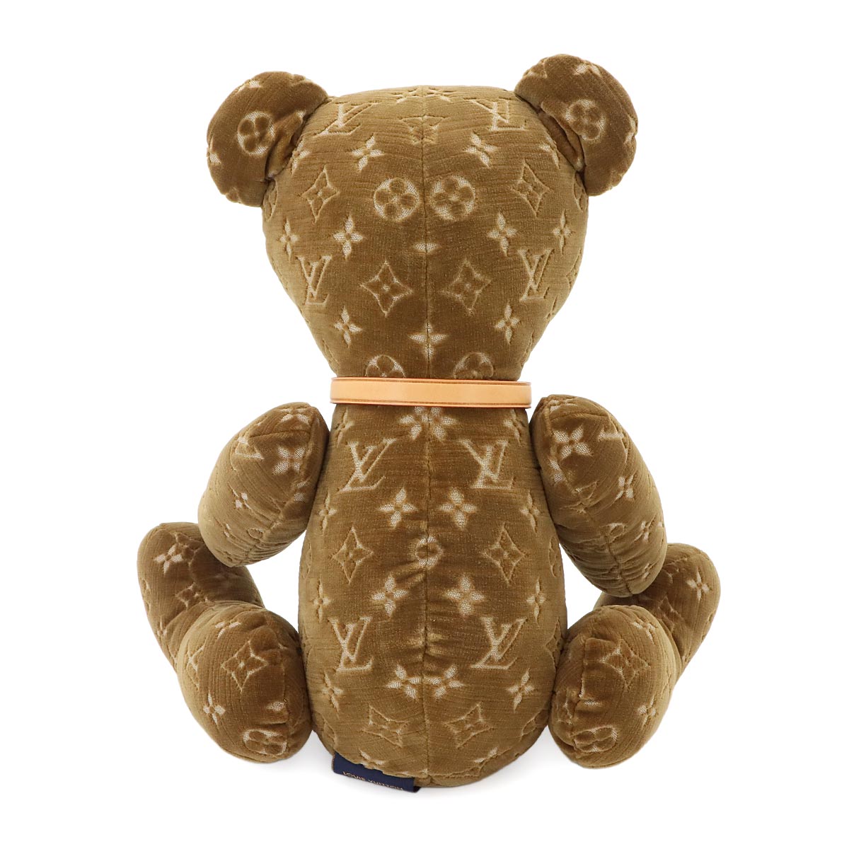 Do Do Monogram Teddy Bear Velour Brown GI0739