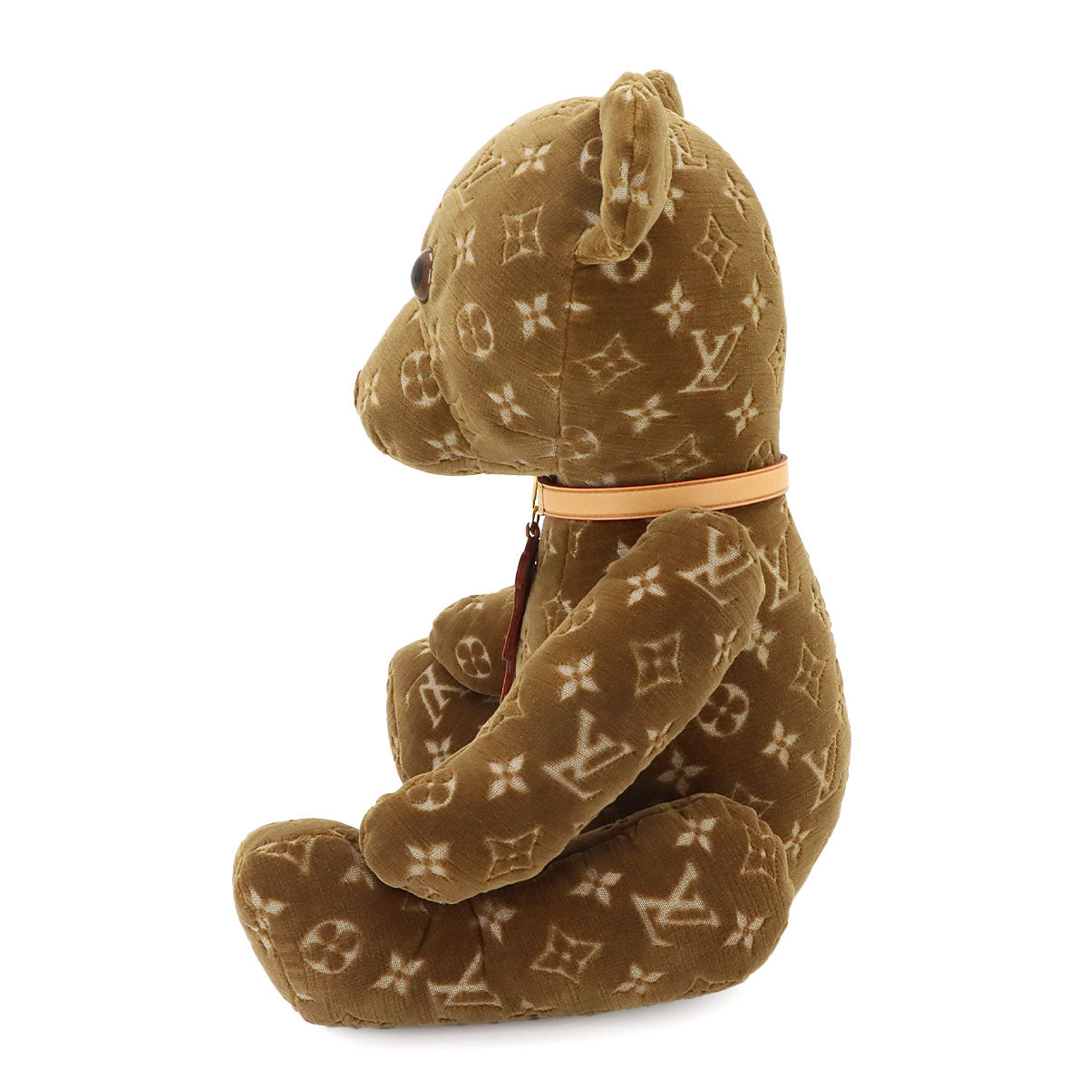 Do Do Monogram Teddy Bear Velour Brown GI0739
