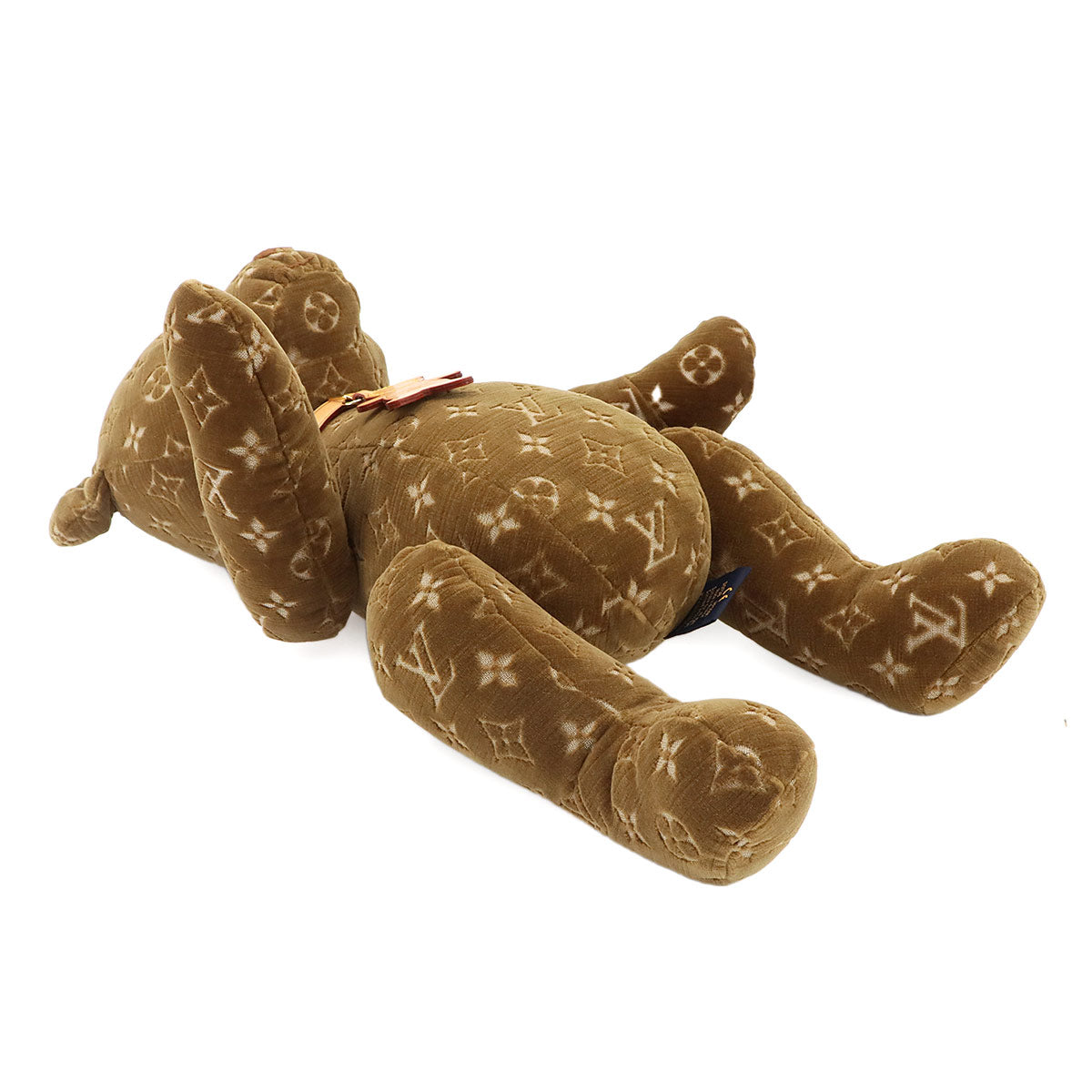 Do Do Monogram Teddy Bear Velour Brown GI0739