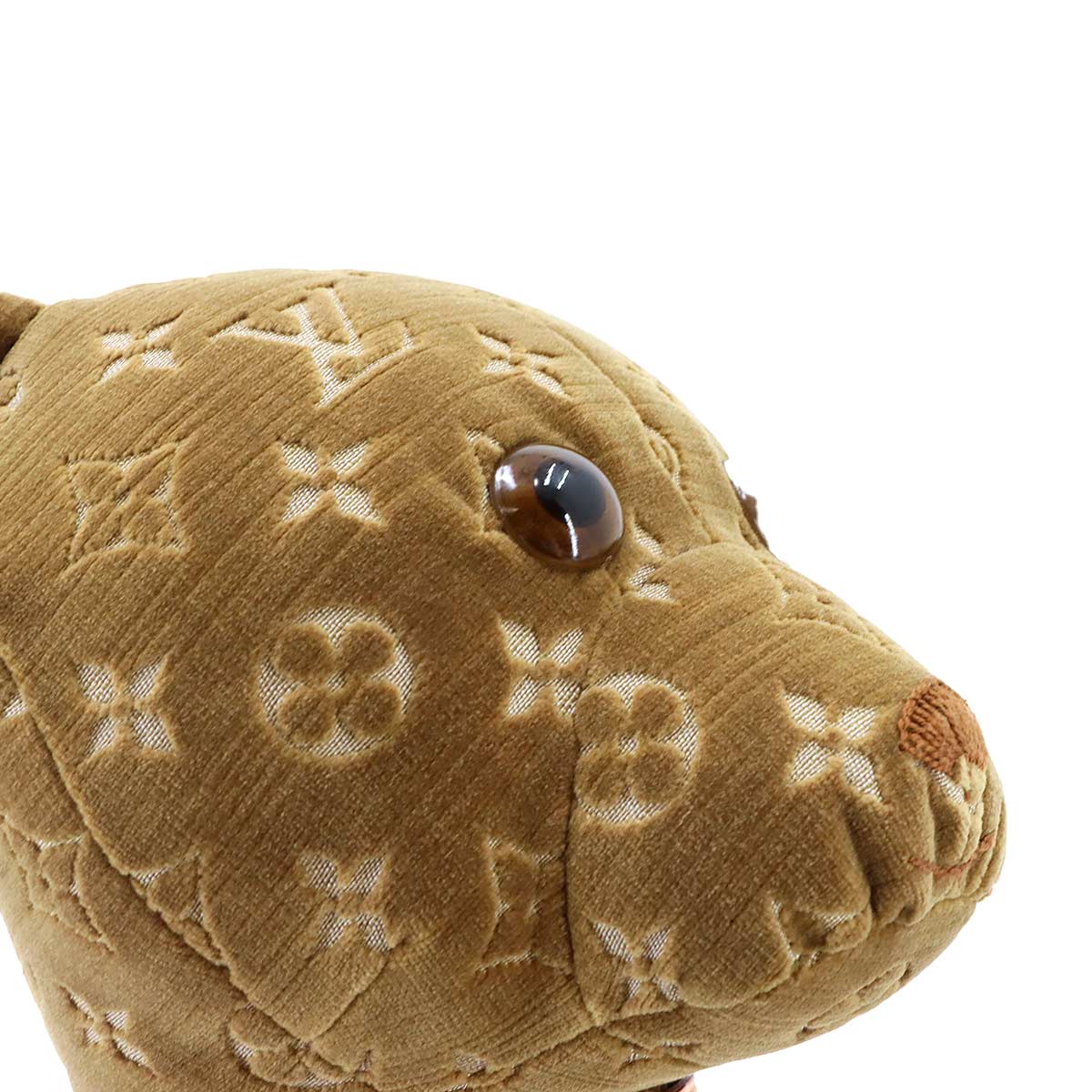 Do Do Monogram Teddy Bear Velour Brown GI0739