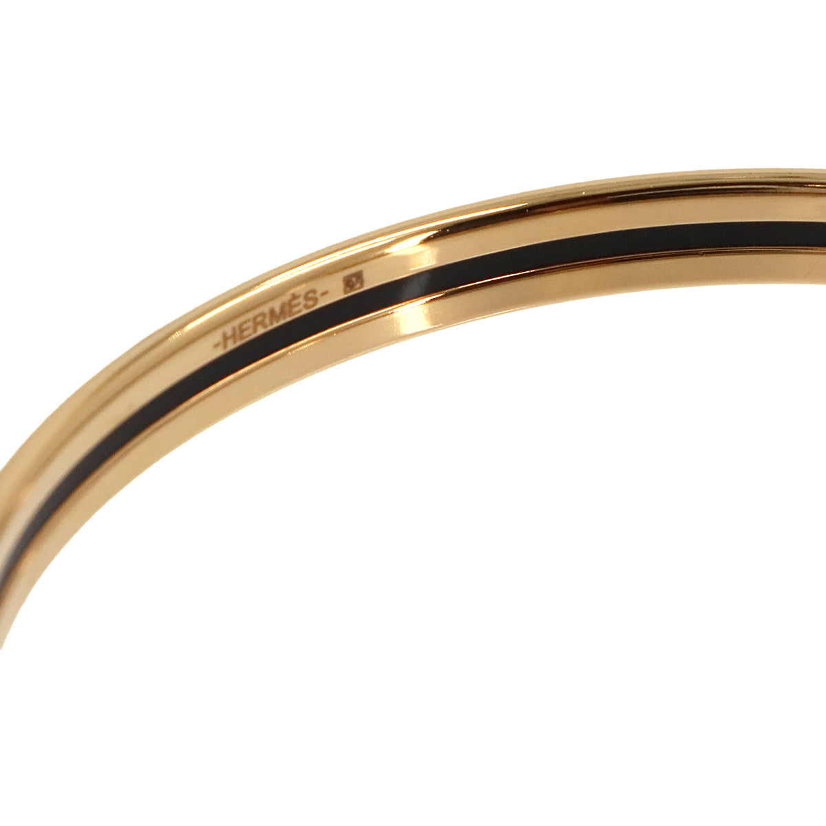Uni Enamel Bangle Bracelet Etoupe Rose Gold Accessory