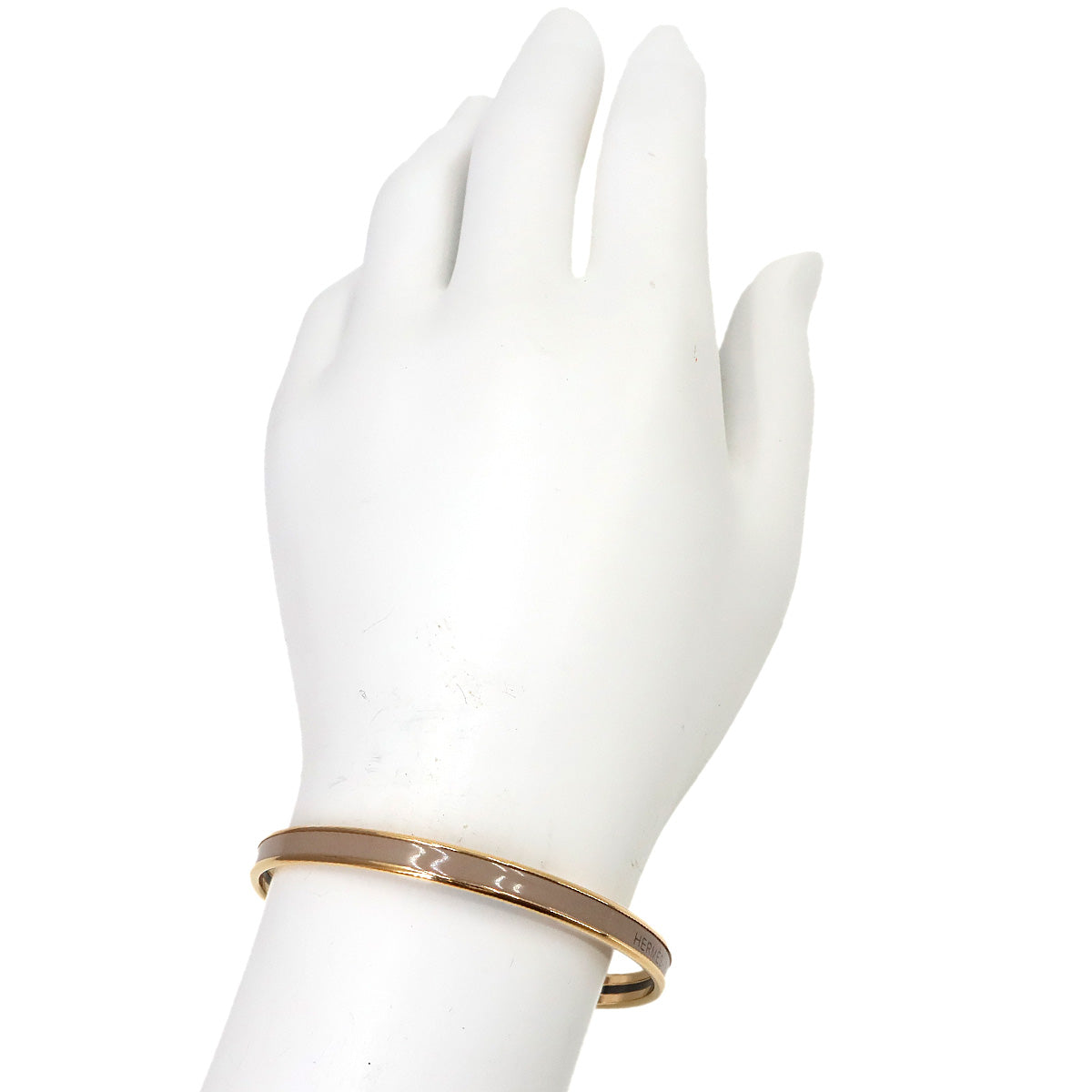 Uni Enamel Bangle Bracelet Etoupe Rose Gold Accessory