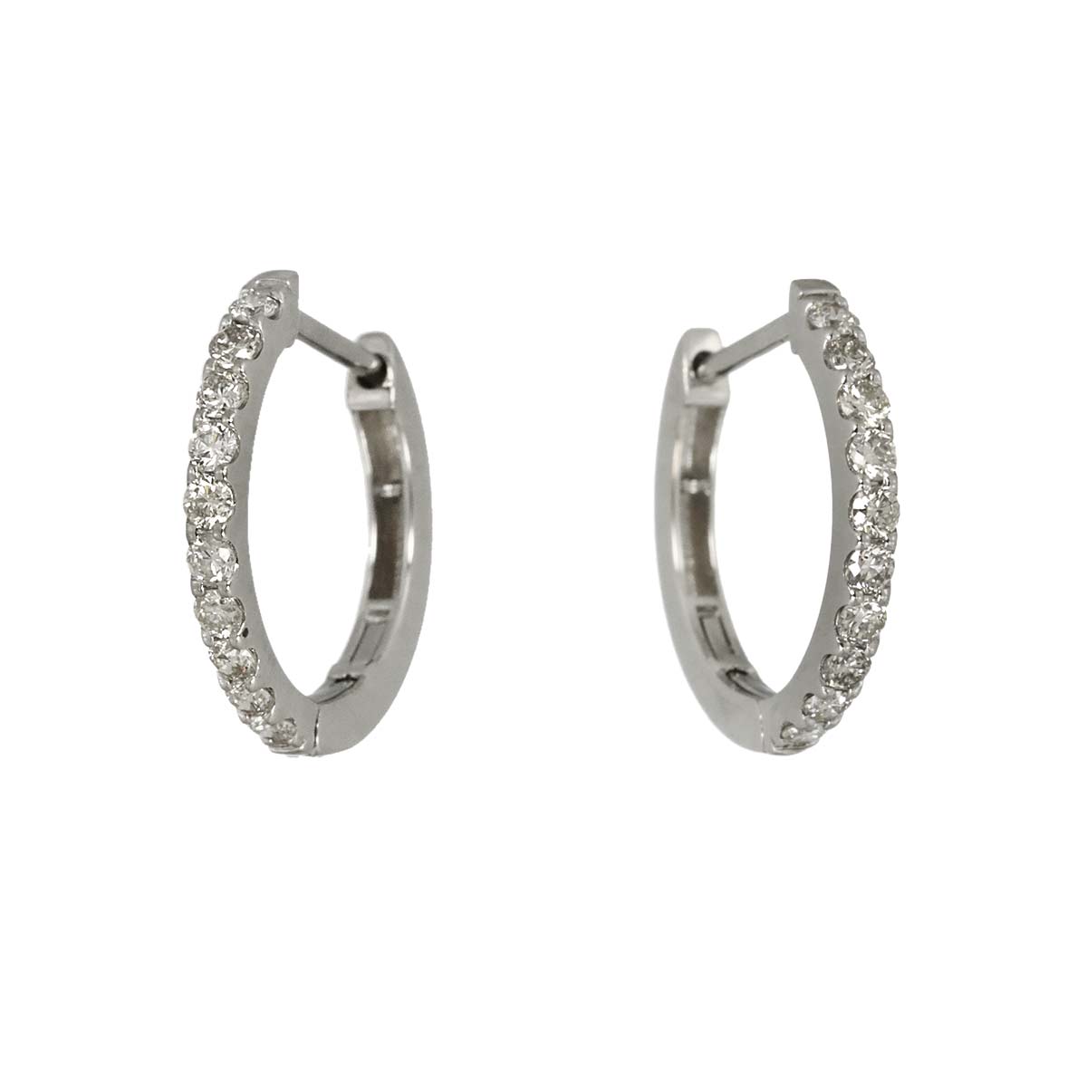 Diamond 0.15ct/0.15ct Earrings Pierced Pt Platinum