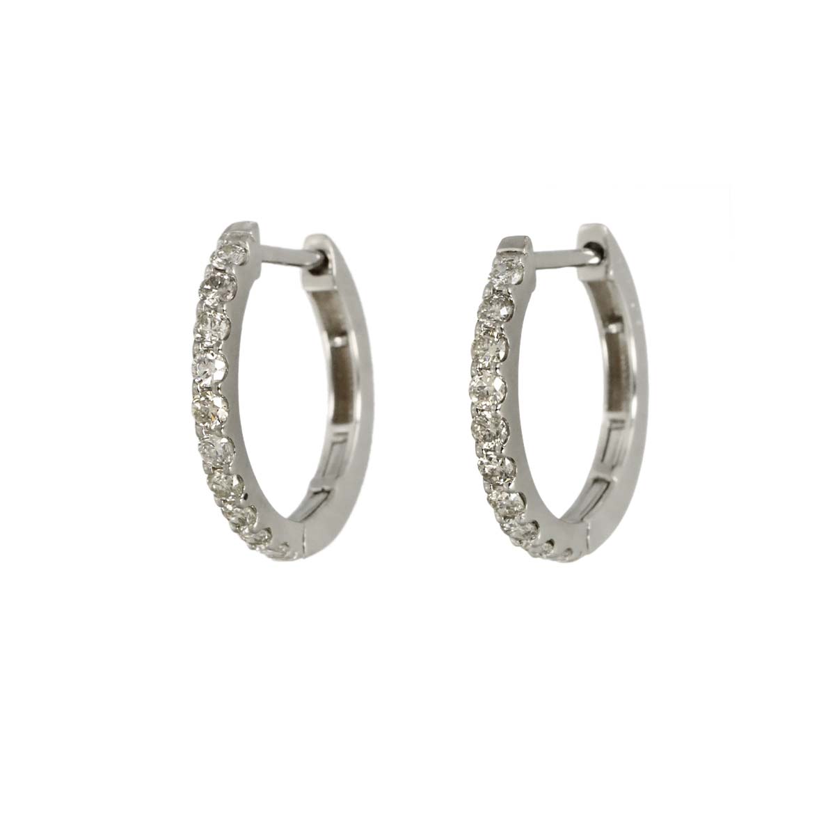 Diamond 0.15ct/0.15ct Earrings Pierced Pt Platinum