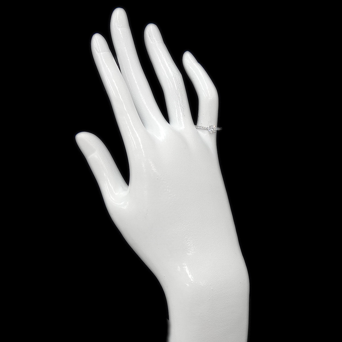ETINCELLE Half Diamond 0.40ct G/VVS1/3EX Ring Pt size47 4(US)
