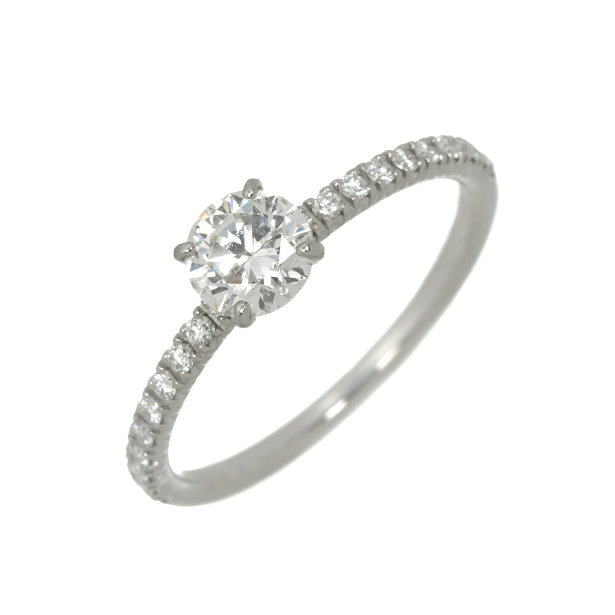 ETINCELLE Half Diamond 0.40ct G/VVS1/3EX Ring Pt size47 4(US)
