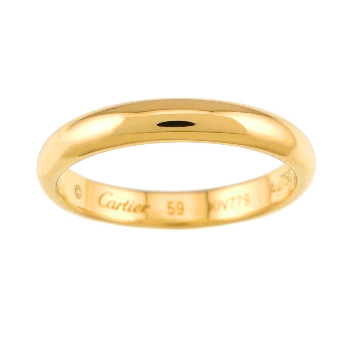 Classic Ring 18K Yellow Gold 750 size59 8.25-8.75(US)