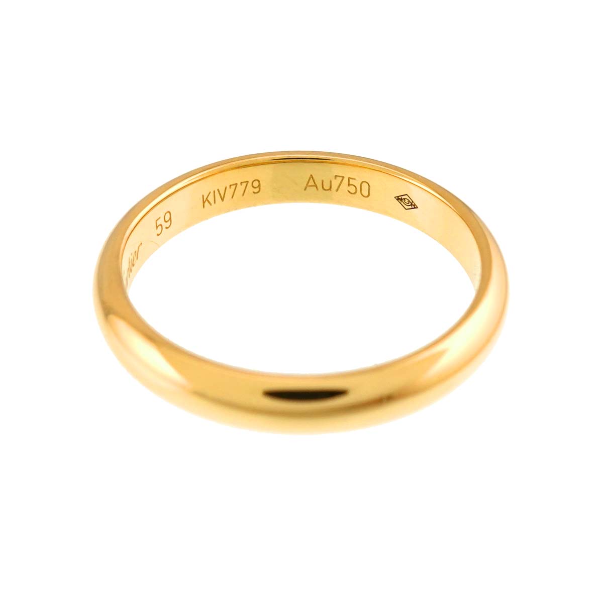 Classic Ring 18K Yellow Gold 750 size59 8.25-8.75(US)