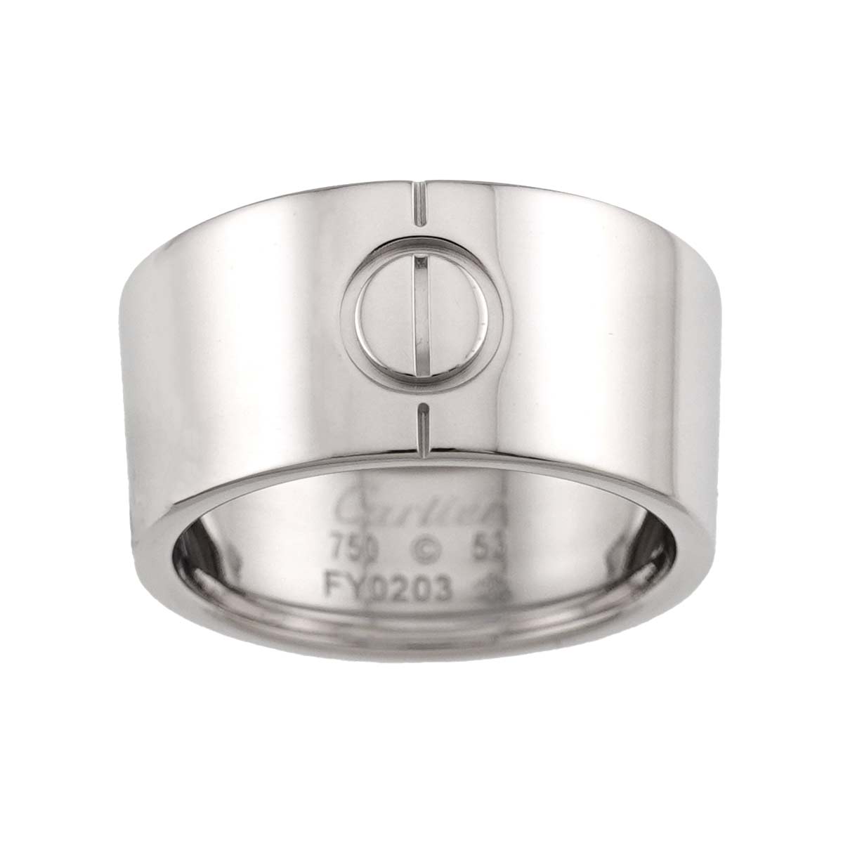 High Love Ring 18K White Gold 750 size53 6.25-6.5(US)
