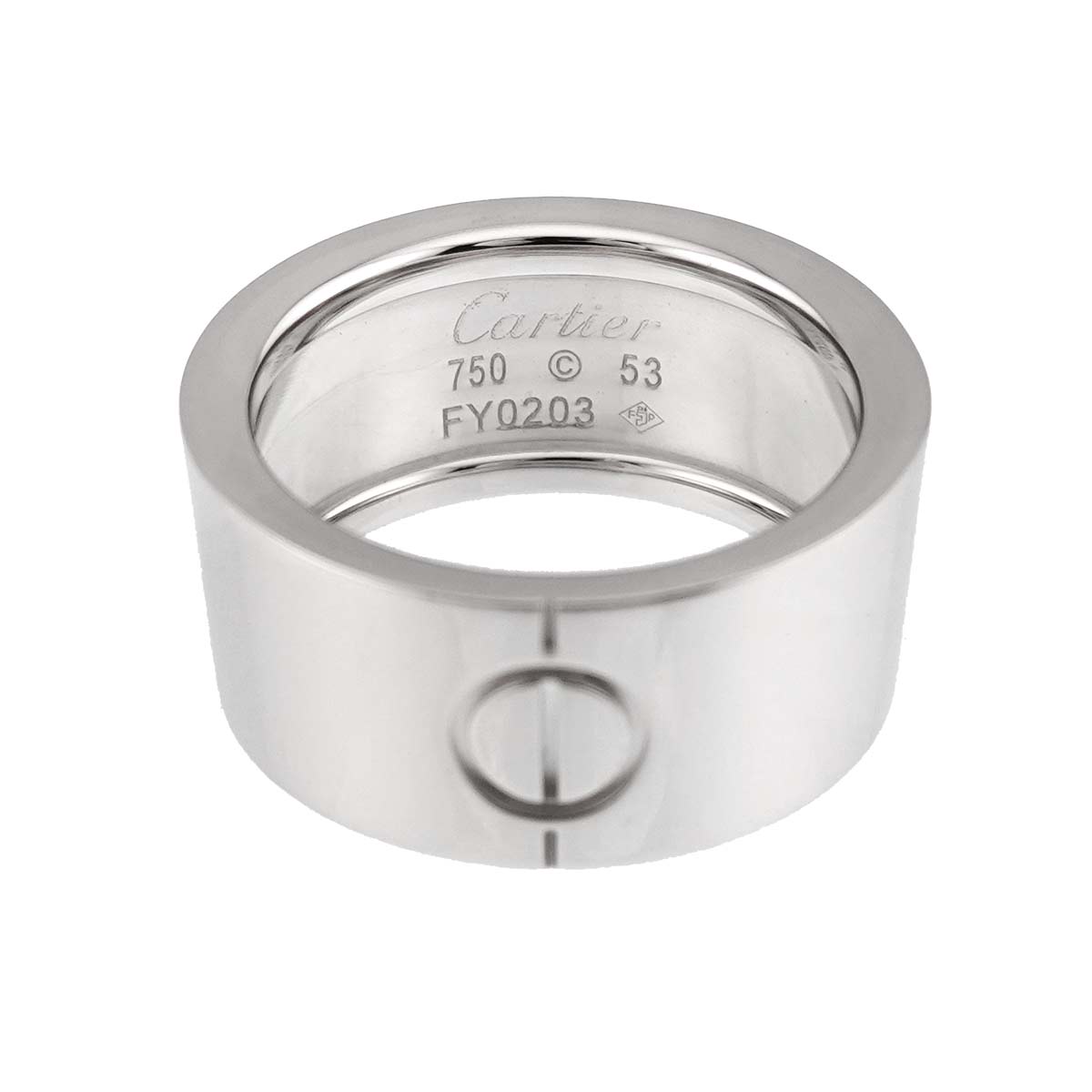High Love Ring 18K White Gold 750 size53 6.25-6.5(US)