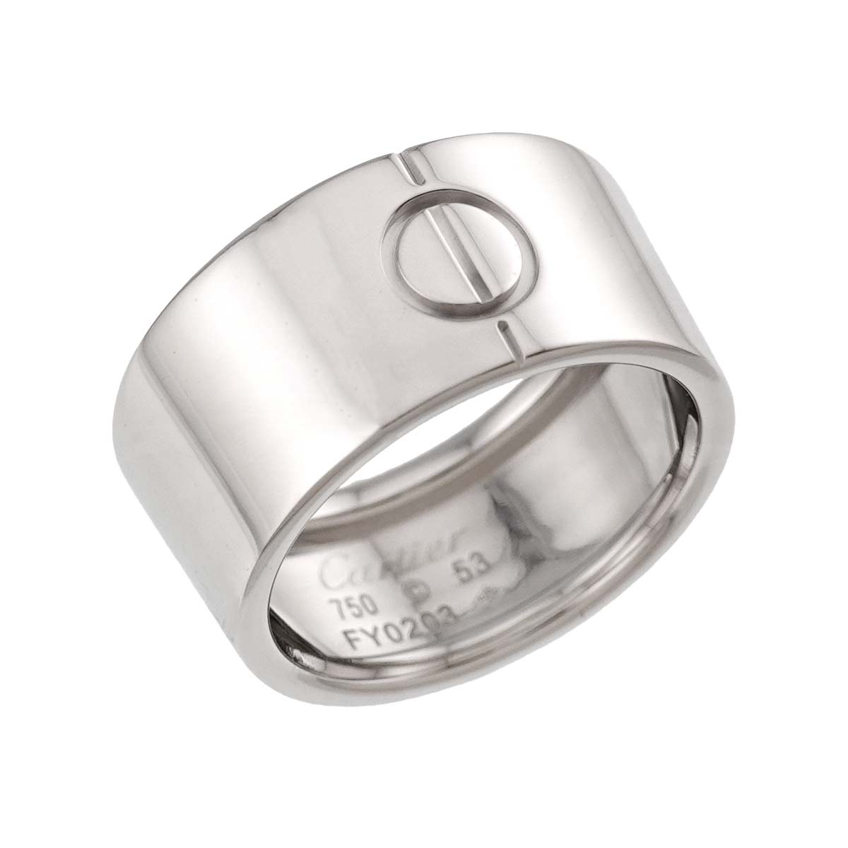 High Love Ring 18K White Gold 750 size53 6.25-6.5(US)