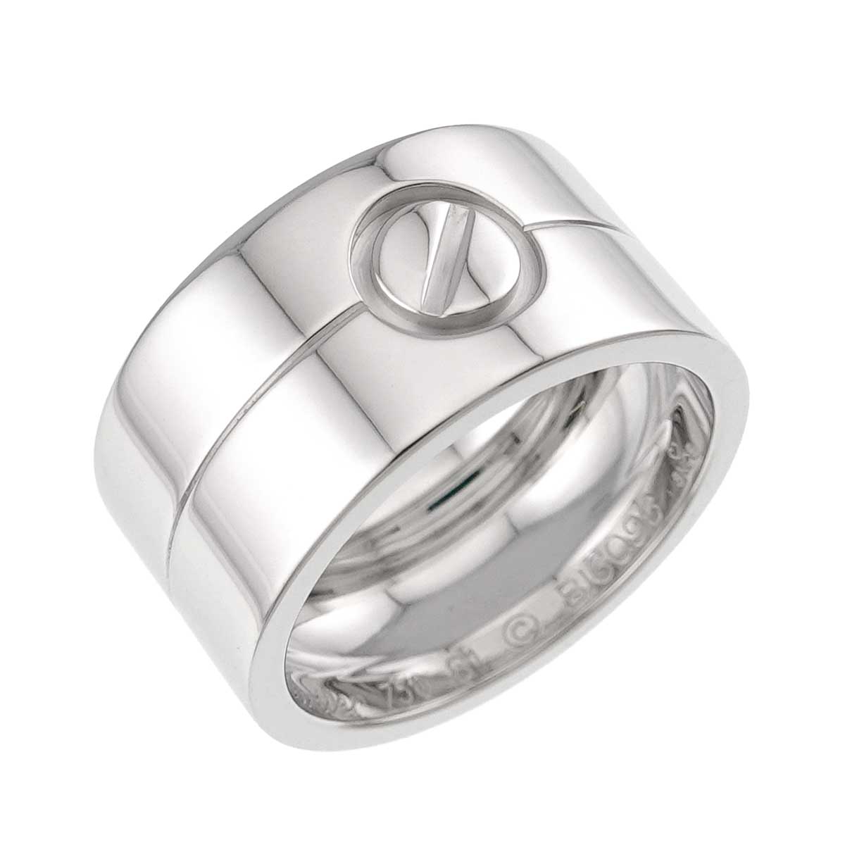 High Love Ring 18K White Gold 750 size61 9.5(US)